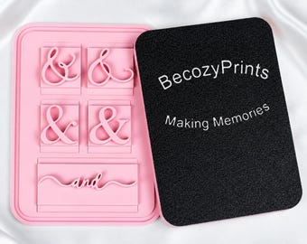 Postzegelcollectie And Symbols - en variaties Fondant Embosser Gepersonaliseerde lettertypen voor je project