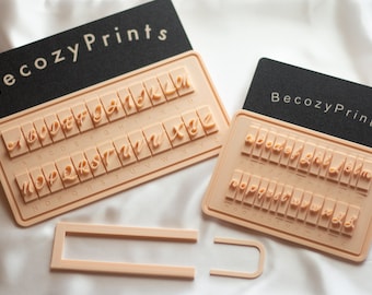 Alphabet Cookie Stamp Collection - A-Z Fondant Embosser Personalized Letters for your Project