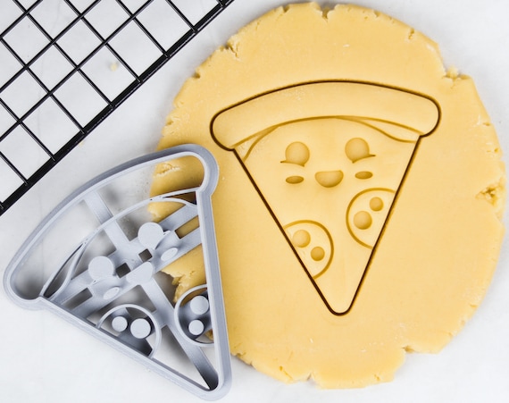 Kawaii Pizza Slice Cookie Cutter: Eco-Friendly PLA Plastic