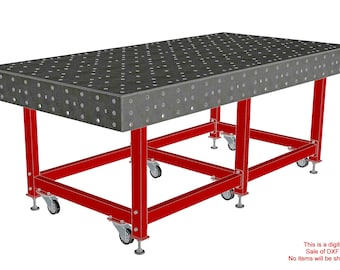 Archivo DXF, 2000x1000mm, Sistema métrico, 6mm, Mesa de soldadura, Limaduras para cortar, Mesa Мetal, Archivos para corte láser, Archivos para láser CNC