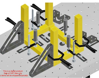 DXF file, Metric system, Welder's corner, 3D corner, 3D tool, Welding table, Files to cut, Files for laser cutting, Files for CNC Laser