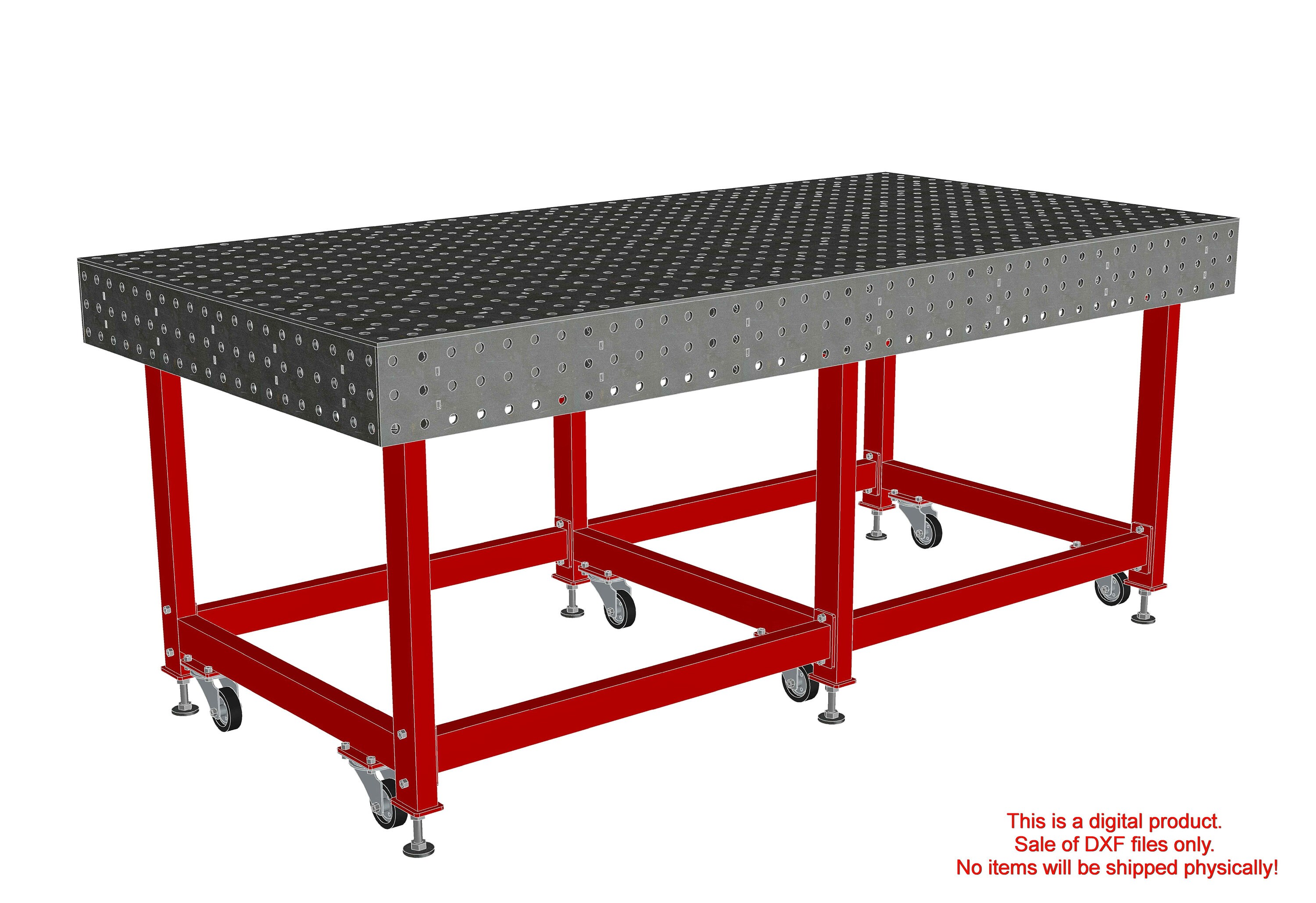 DXF File, 80 X 40 1/4 A, Welding Table, Files to Cut, Мetal Table