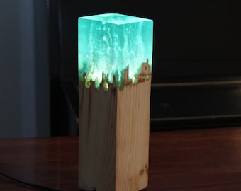 Epoxy Lamp Etsy