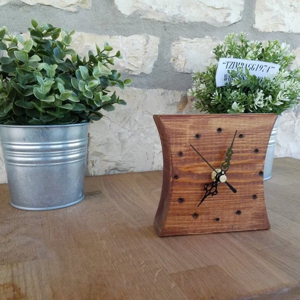 Rustic Desk Clock Etsy