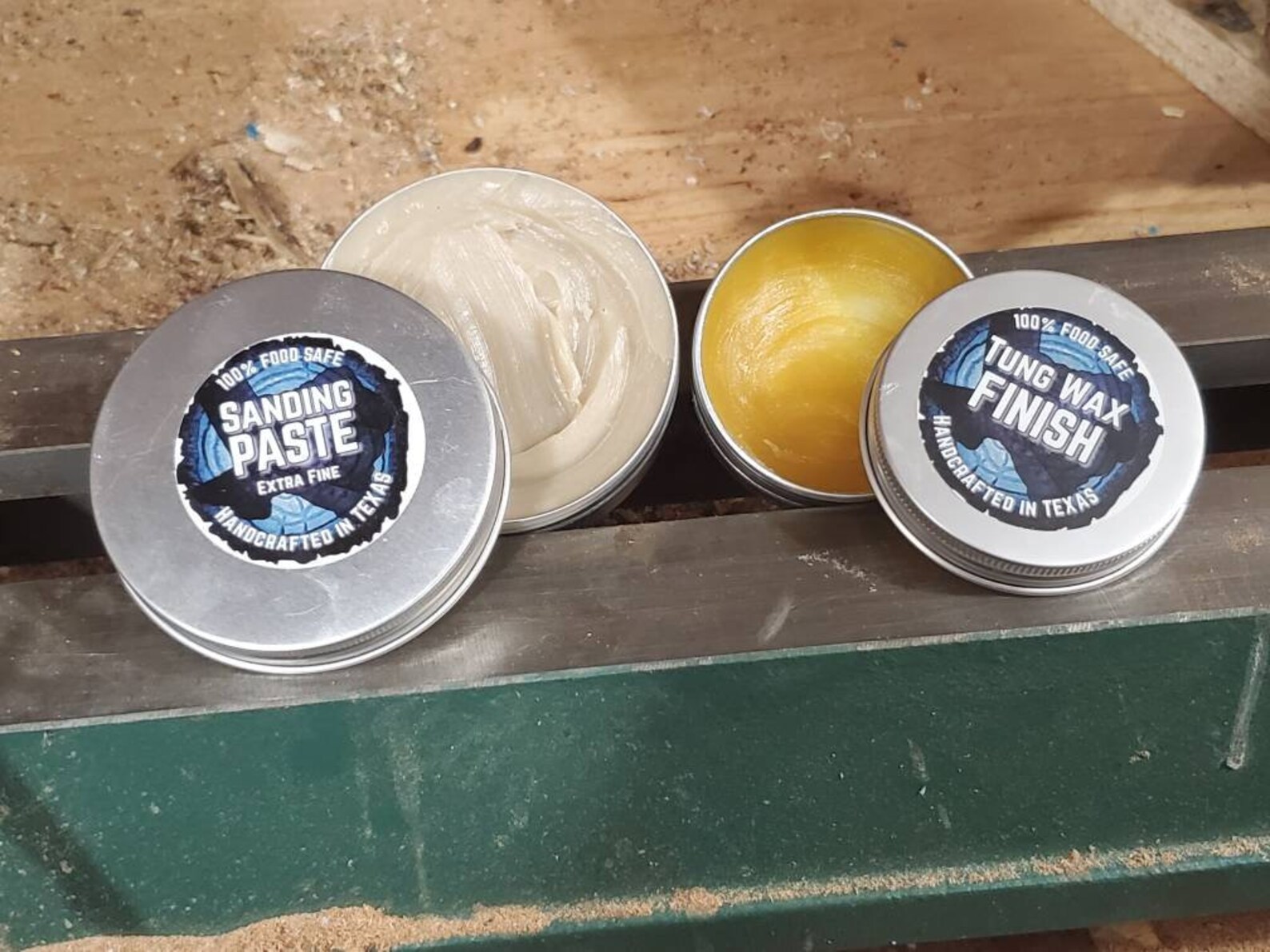 Premium Wood Turning Abrasive Sanding Paste & Tung Wax Finish Etsy