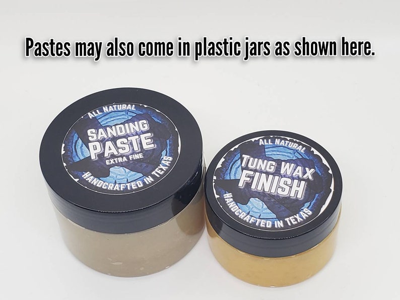Premium Wood Turning Abrasive Sanding Paste & Tung Wax Finish Etsy