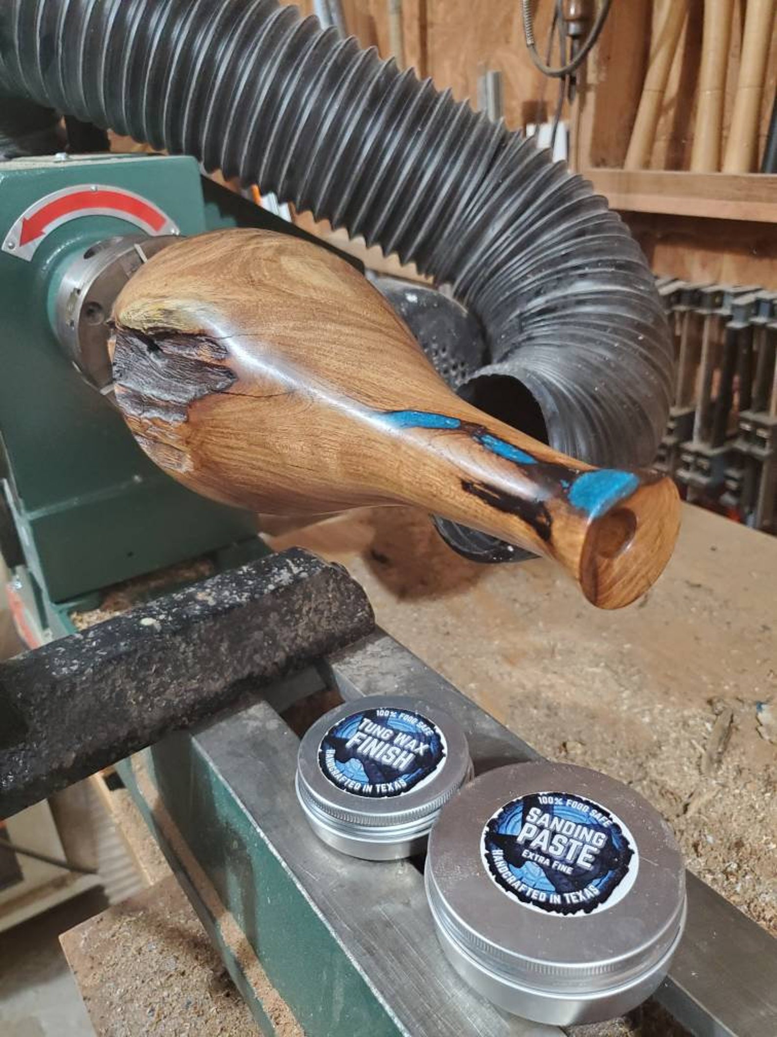 Premium Wood Turning Abrasive Sanding Paste & Tung Wax Finish Etsy