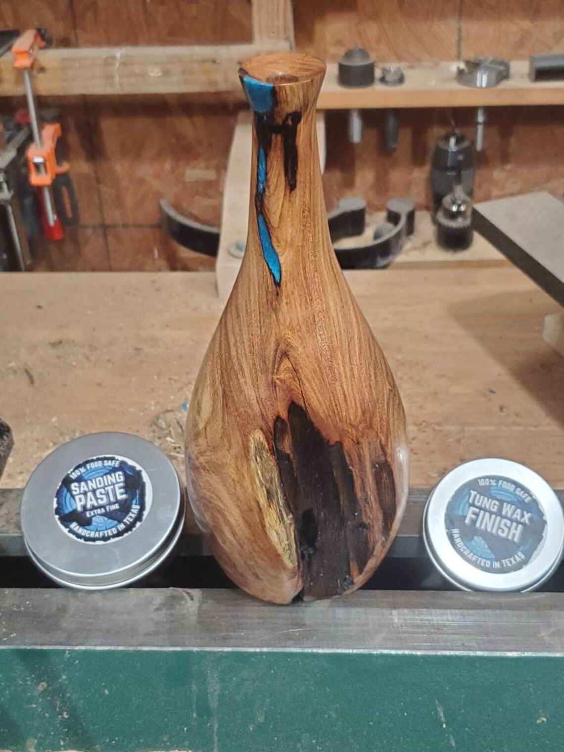 Premium Wood Turning Abrasive Sanding Paste & Tung Wax Finish Etsy