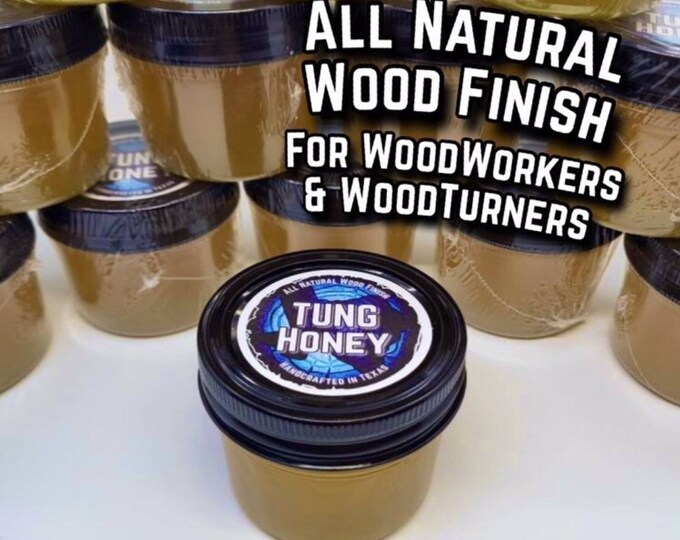 Premium Wood Turning Abrasive Sanding Paste & Tung Wax Finish Set, FOOD