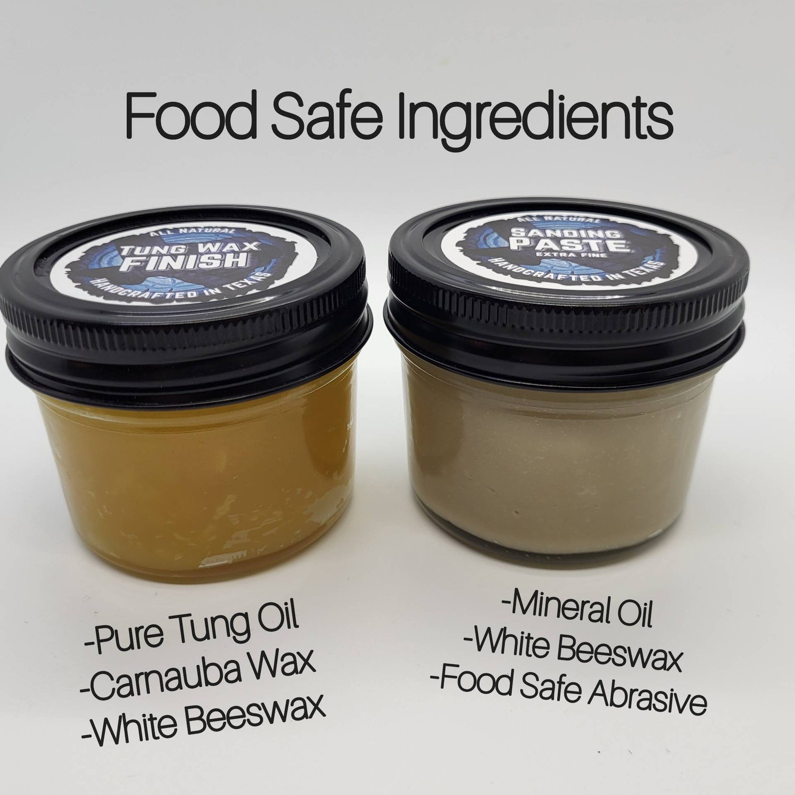 Large Kit Tung Wax Wood Finish & Extra Fine Woodturning Abrasive