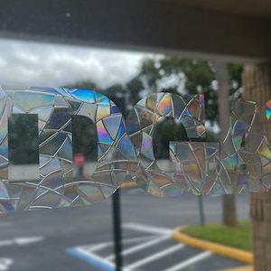 Rainbow IDGAF Vinyl Window Cling Sun Catcher
