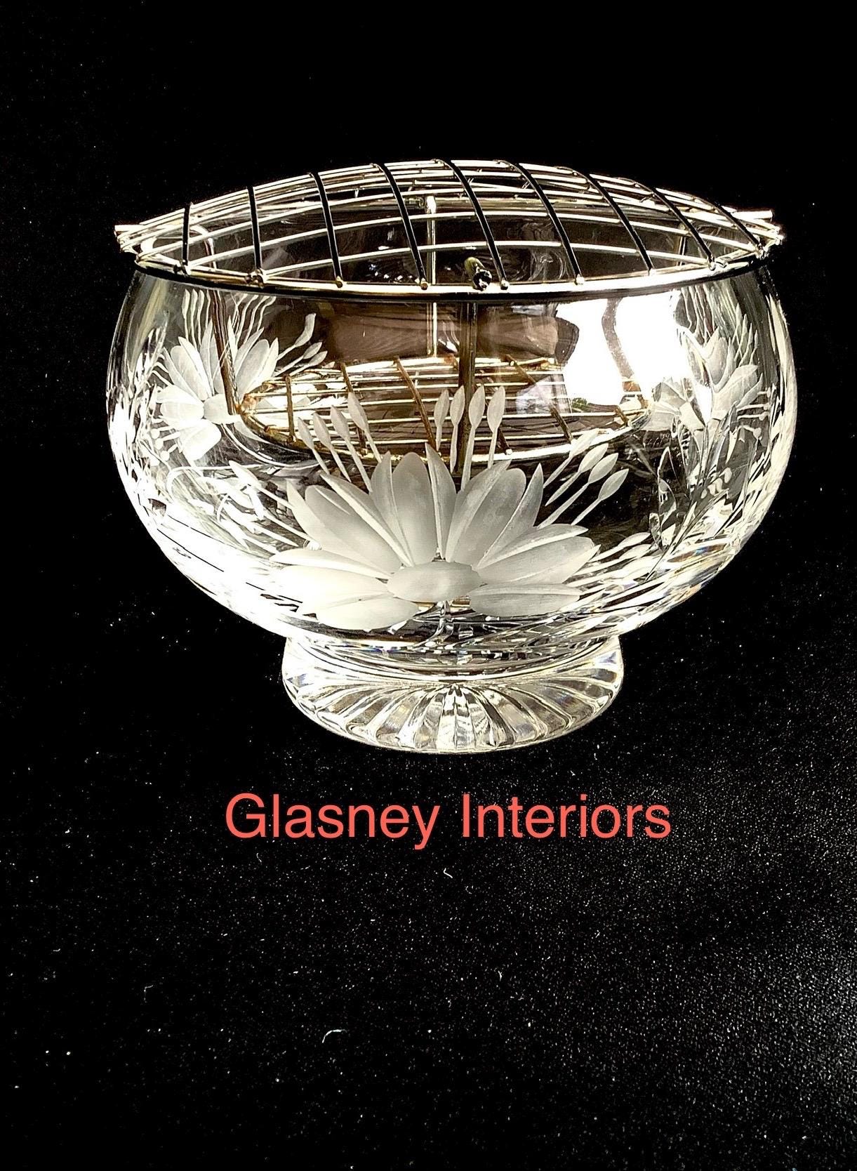 Stuart Crystal Rose Bowl - Etsy