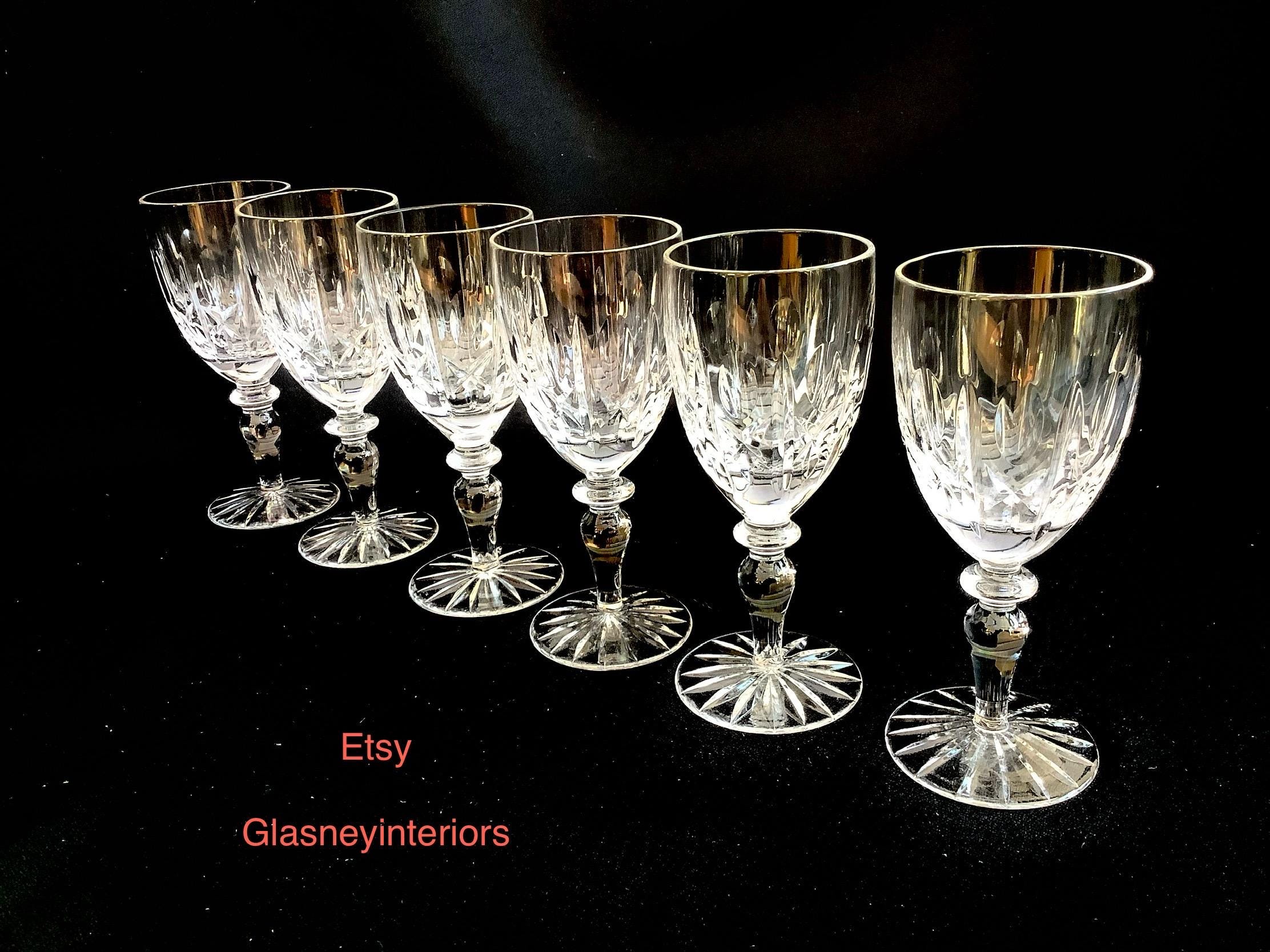 Set  of 6 Edinburgh Crystal “Kendall” Pattern Port Glasses