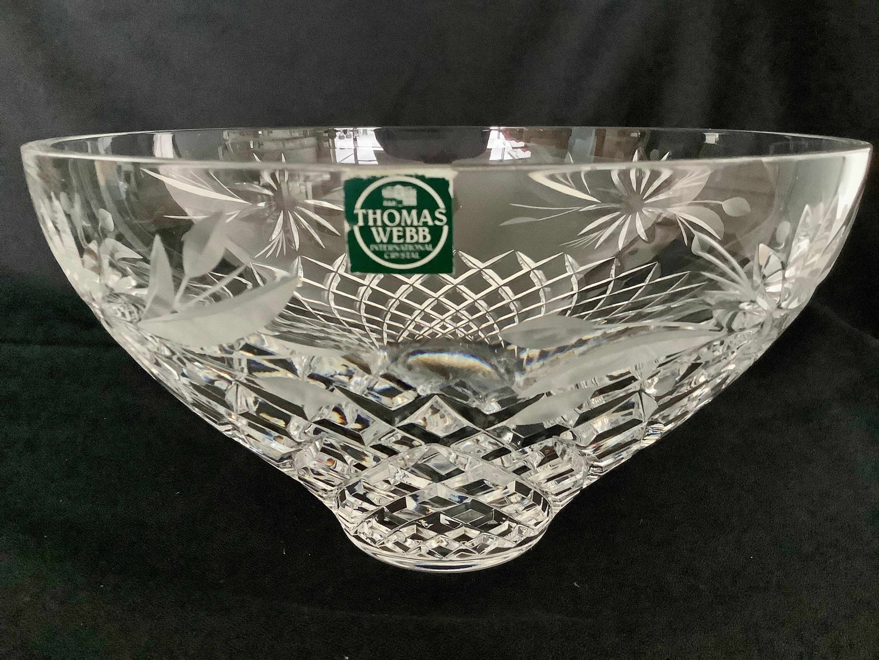 Vintage Thomas b Cut Crystal Bowl Etsy