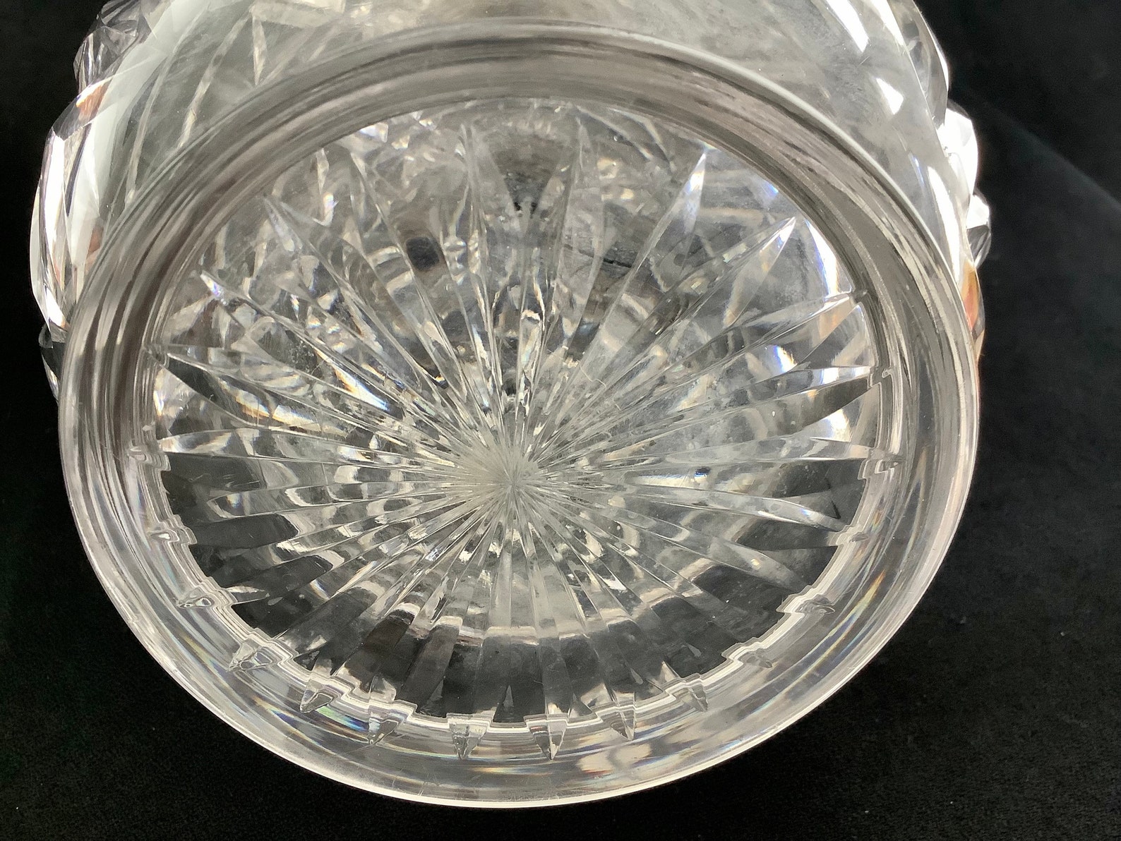 Vintage pair of silver topped crystal decanters Sheffield 1925 Etsy