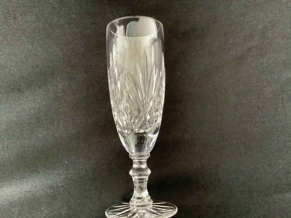 Set of 8 Edinburgh Style Crystal Champagne Flutes Prosecco or Etsy