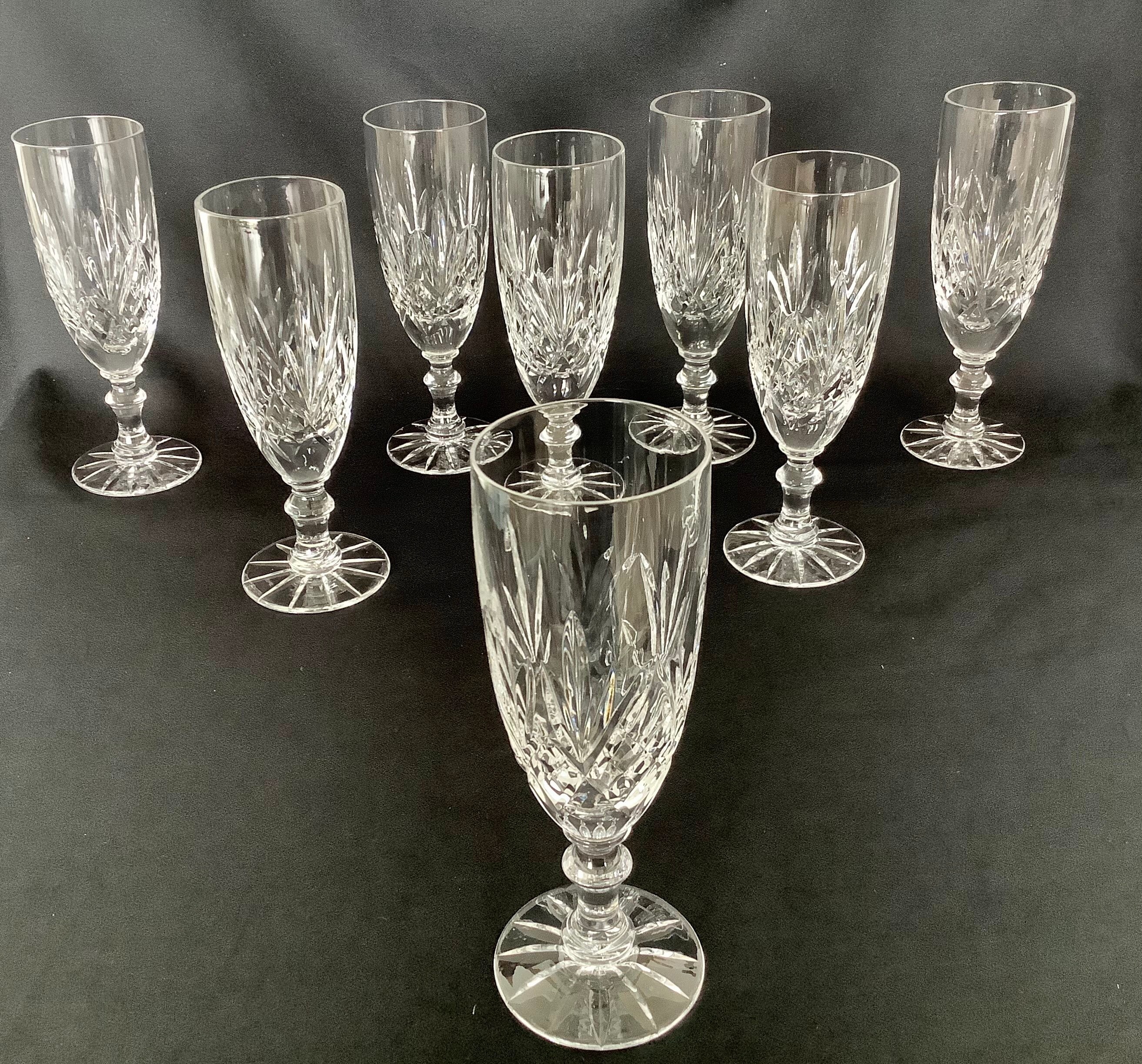 Set of 8 Edinburgh Style Crystal Champagne Flutes Prosecco or Etsy