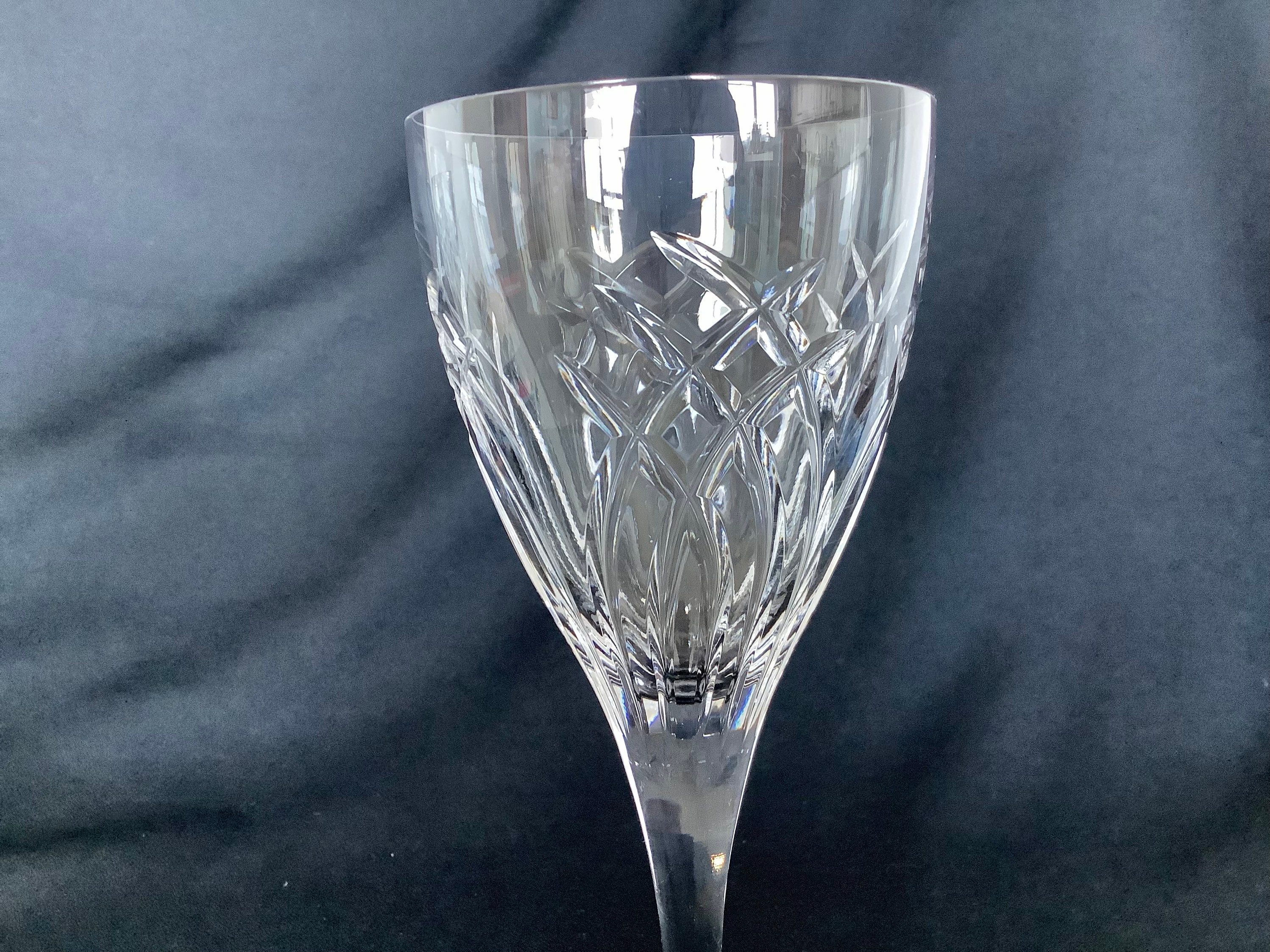 Pair Royal Doulton Crystal Wine Glasses Etsy UK