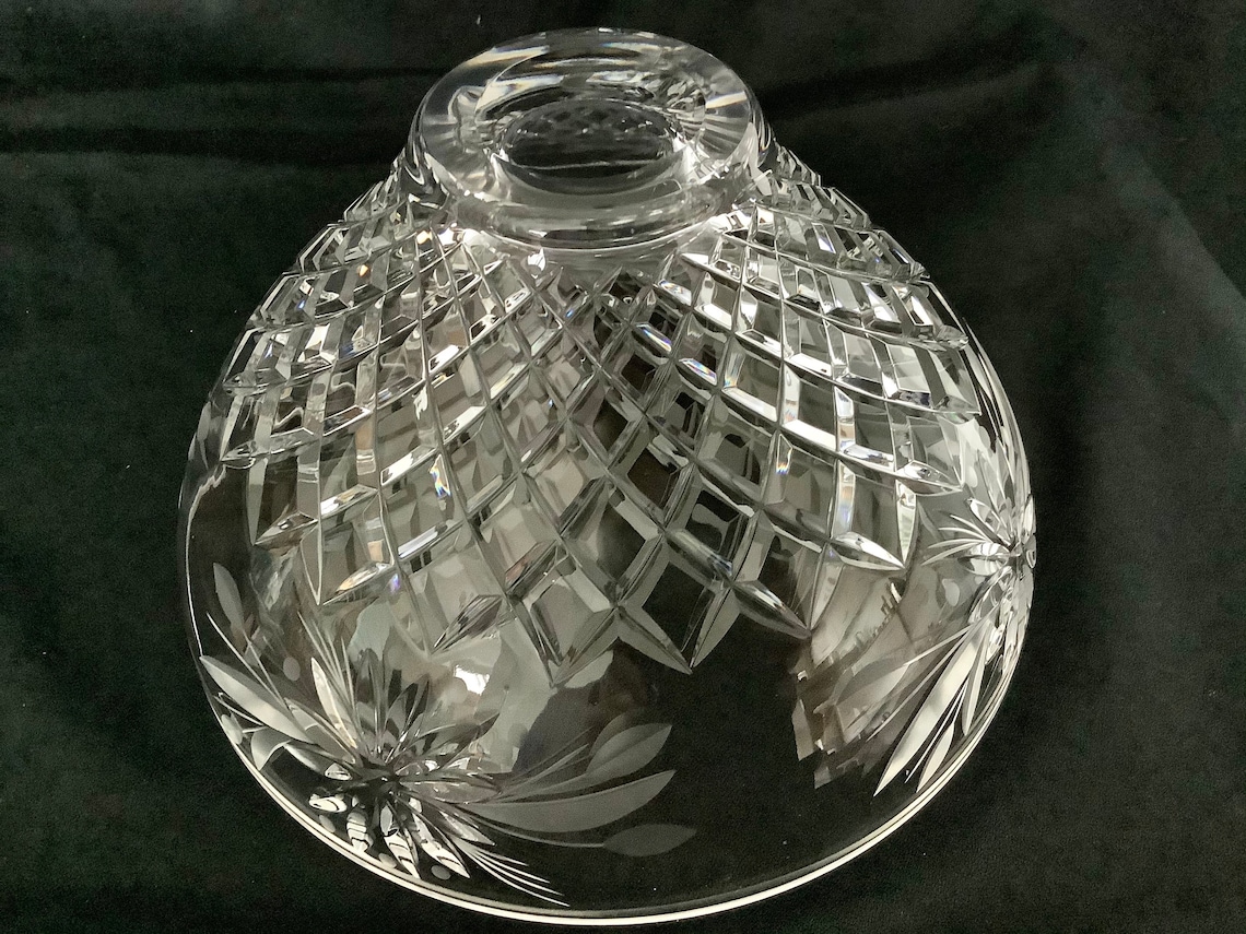 Vintage Thomas b Cut Crystal Bowl Etsy