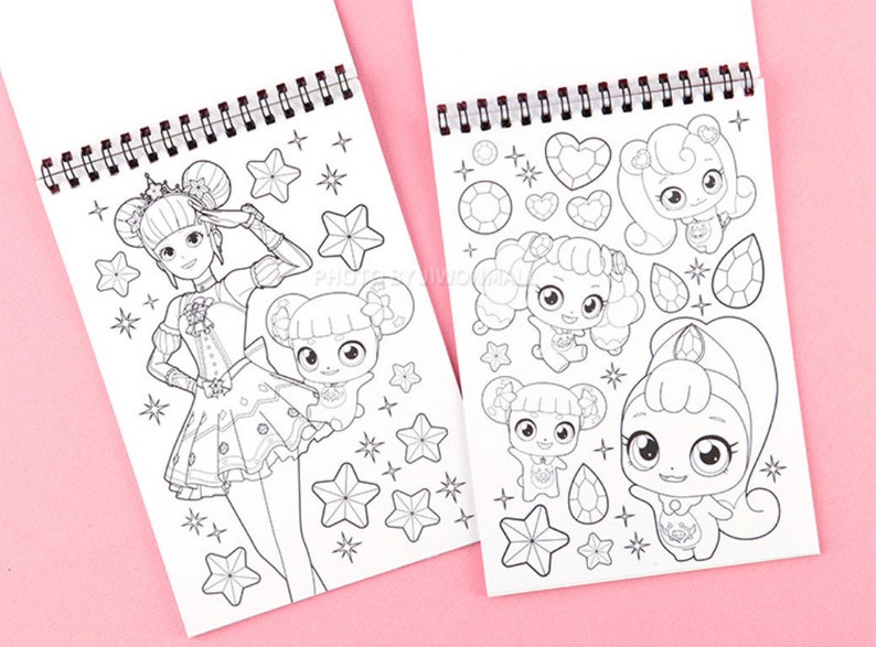 Teenieping Scratches & Coloring Book Set 10 Pages - Etsy
