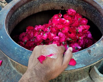 Indiase rode rozenolie Otto - Rosa Indica (parfumerie-ingrediënten)