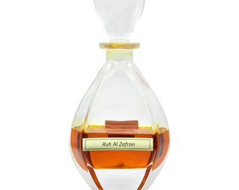 Ruh Al Zafran - Aceite perfumado de azafrán - Elaborado a partir del método tradicional de destilación de attar indio