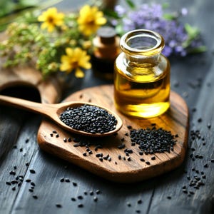 Organic Black Seed Essential Oil - Nigella sativa - Super Critical CO2 Extraction Technology - 100% Pure & Natural