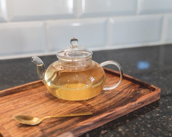 Charbrew Glass Tea Pot 400ml Borosilicate Glass Tea Pots Tea Strainer for Loose Leaf Tea