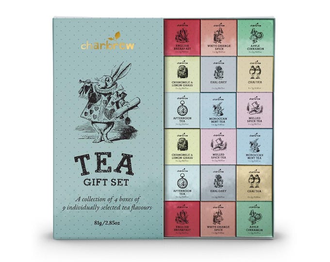 Alice In Wonderland 36 Box Tea Gift Set - 36 Teabags Assortment