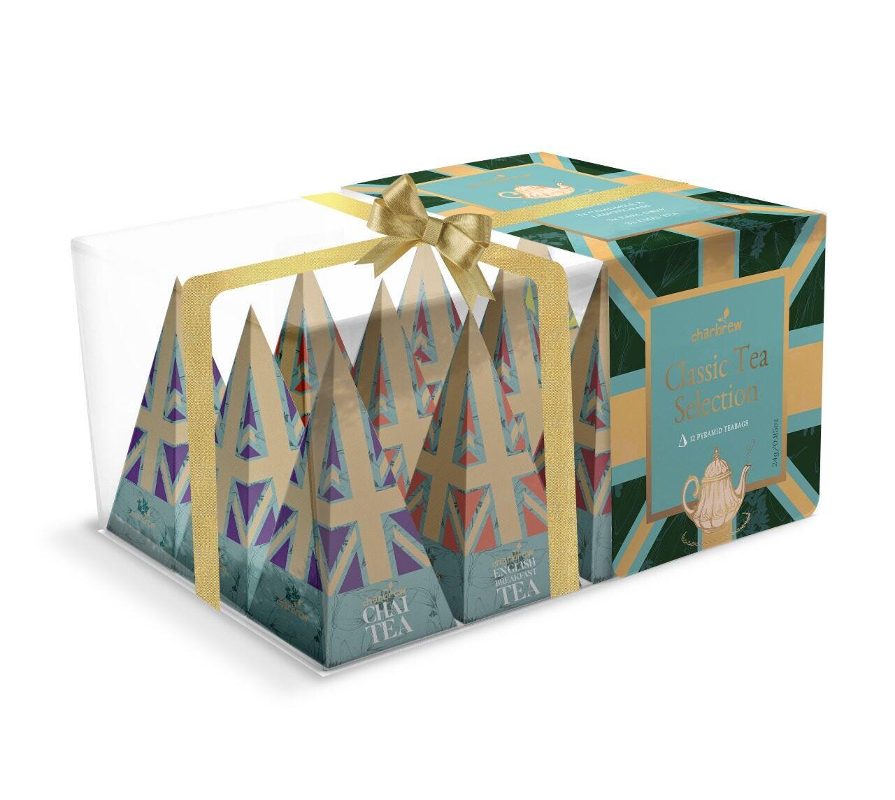 British Classic Tea Pyramid Gift Box - 12 Teabags
