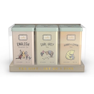 Juego de 3 latas de té Winnie – 75 bolsitas de té