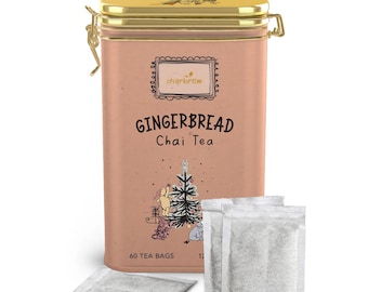 Gingerbread Chai Winnie Tea Tin – 60 Teabags