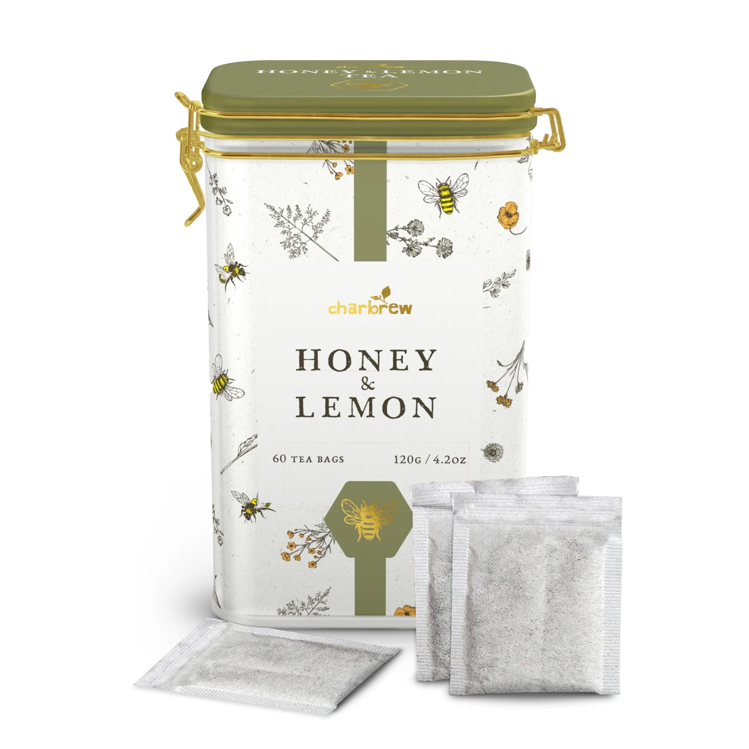Bees & Garden Honey and Lemon Tea Tin - 60 Teabags