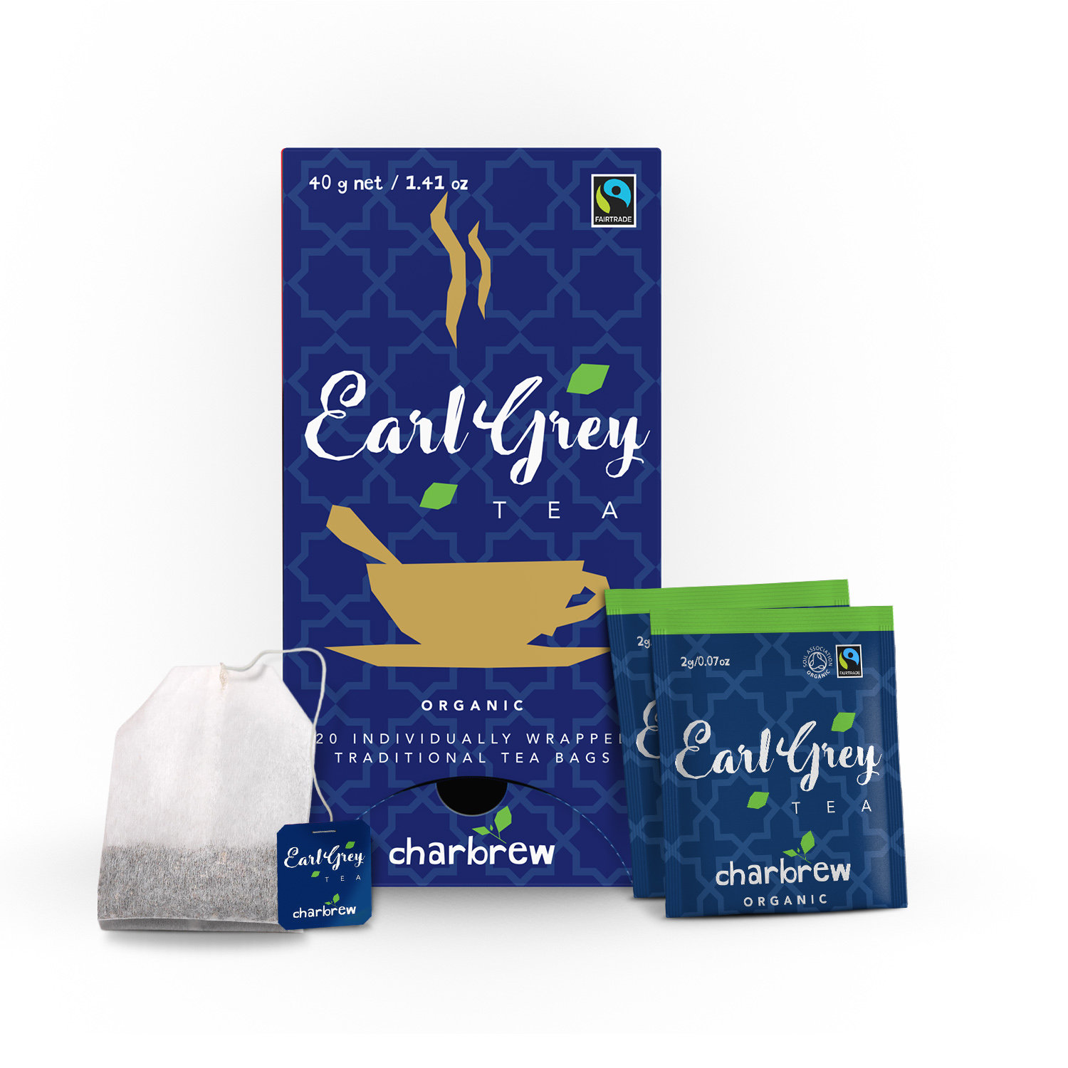 Organic Earl Grey Tea Bags Individually Wrapped x20 x60 Etsy