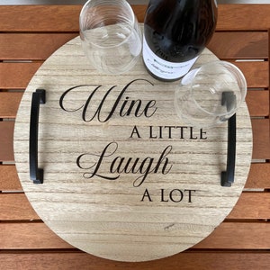 Wine Tray | Charcuterie Board | Laser Engraved Serving Tray | Food Tray | Wine Night | Laser Engraved Wine Tray | Charcuterie Tray