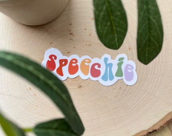 Retro Speechie Speech Pathologie Sticker Waterdichte Sticker