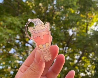 Colorful Retro Larynx Acrylic Keychain