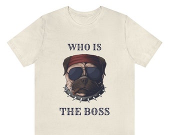 Bulldog Shirt, Bulldog T-Shirt For Girls Boys Women Men Funny, Cute Dog T-Shirt, Boss Shirt, Jersey Shirt, Gift for Boss Friends Her Him