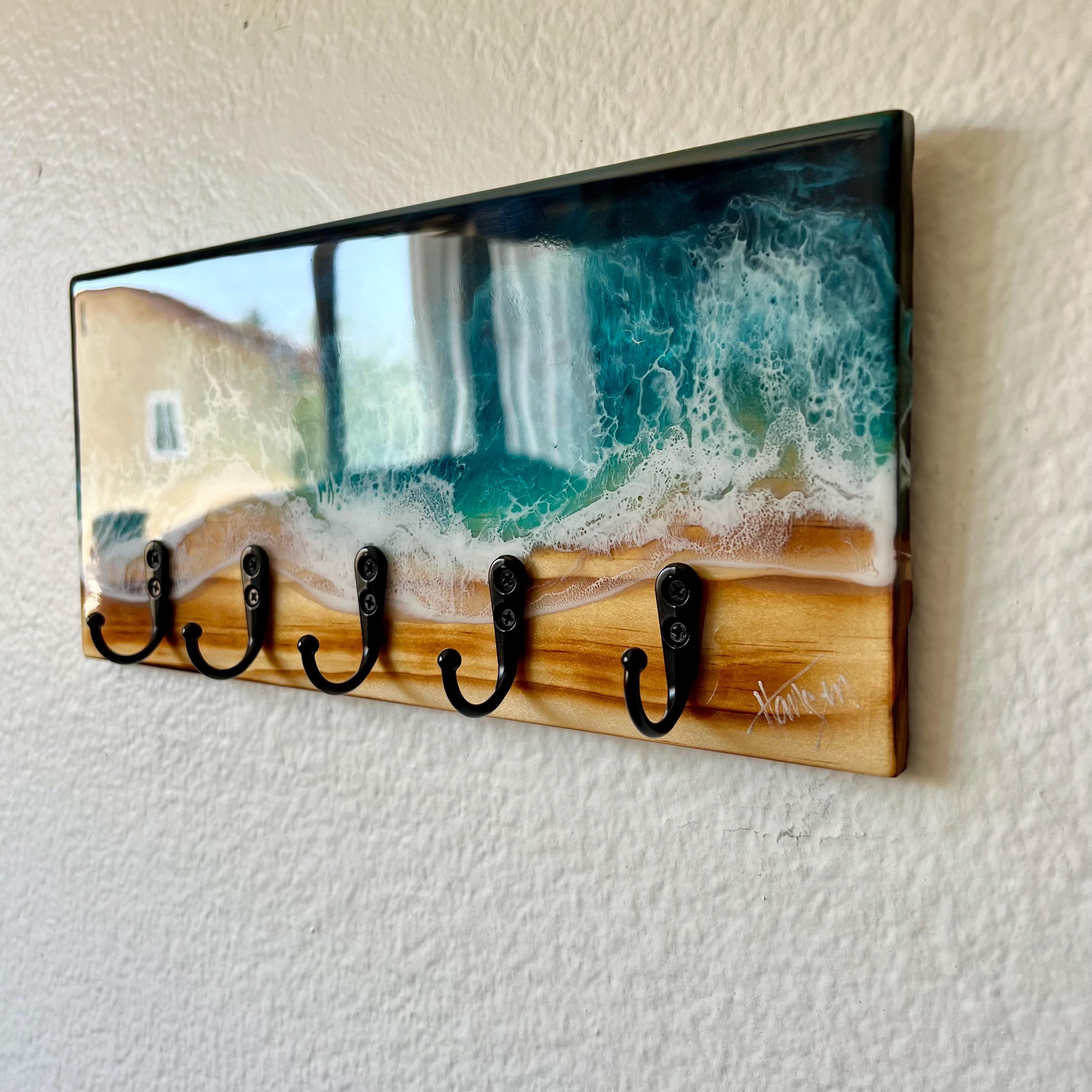 Beach Key Racks Beach House, Medium Size Ocean Key Rack/leash Holder, Beachy Key Rack ...