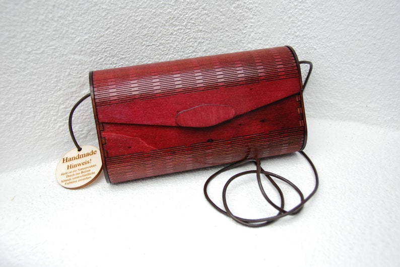 Handtasche aus Holz, Holztasche, Damen Handtasche, Umhängetasche für Frauen, Clutch für Sie, Abendhandtasche, Trachtenhandtasche aus Holz Bild 3