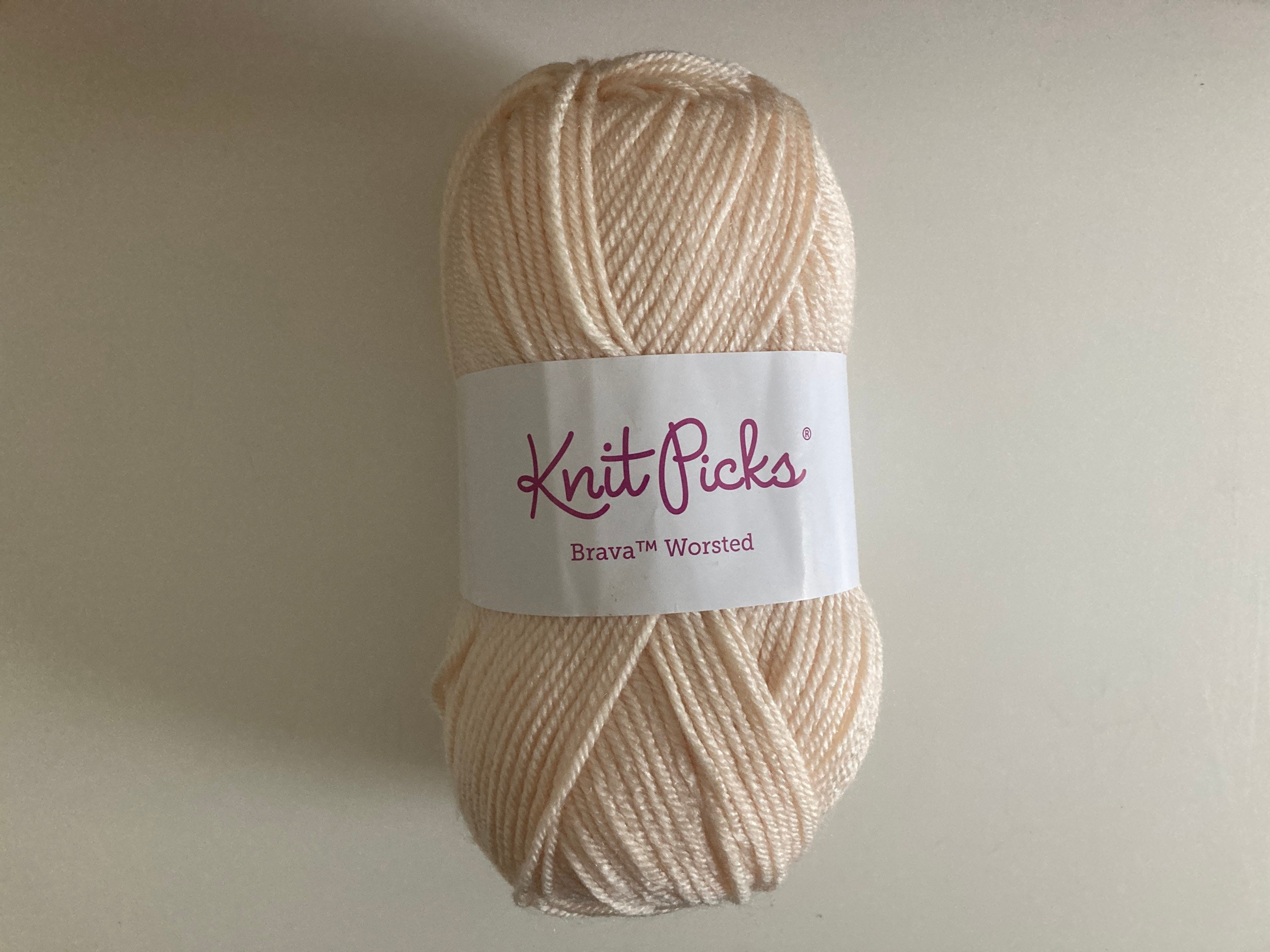 Knit Picks Brava Worsted Yarn 100 Acrylic Color Cream Etsy