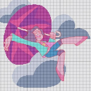 Steven Universe - The Fabulous Rainbow Quartz 2.0 Cross Stitch