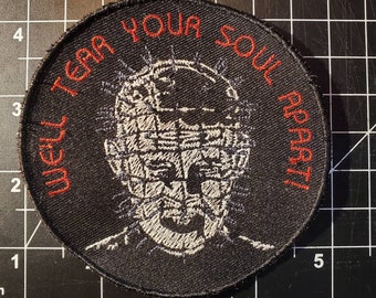 Hellraiser band embroidered big back patch 28 x 9.6 cm