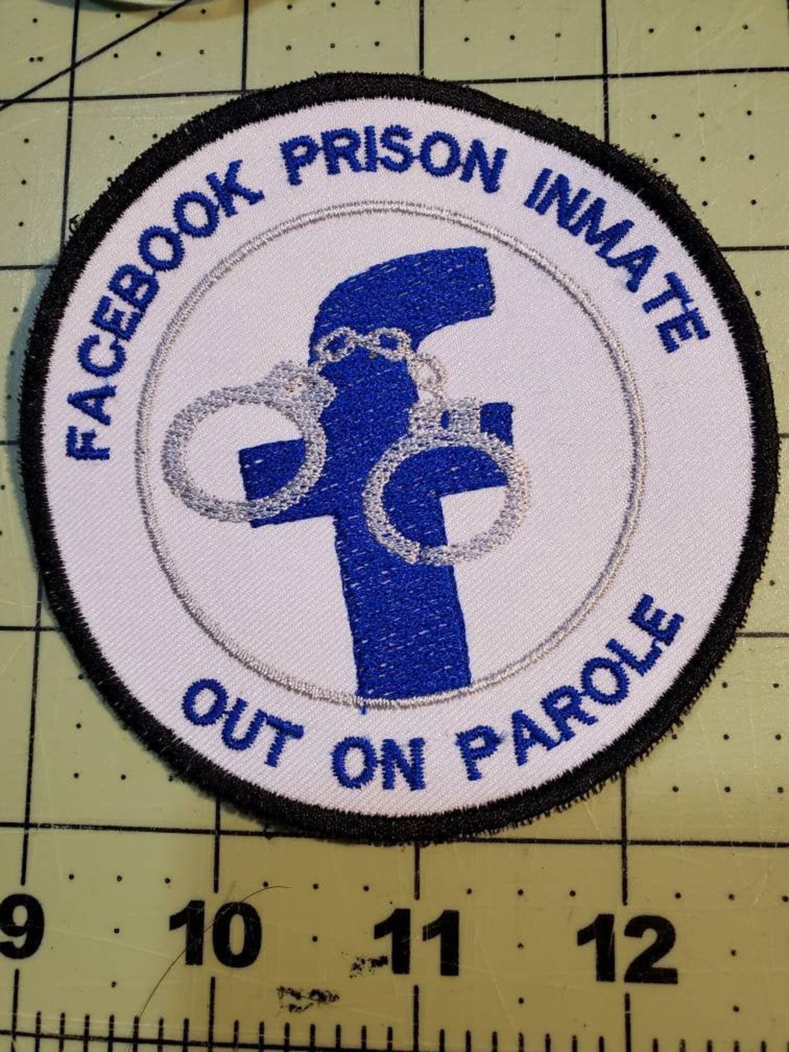 Facebook Jail 4 inch embroidery patch multiple designs Etsy