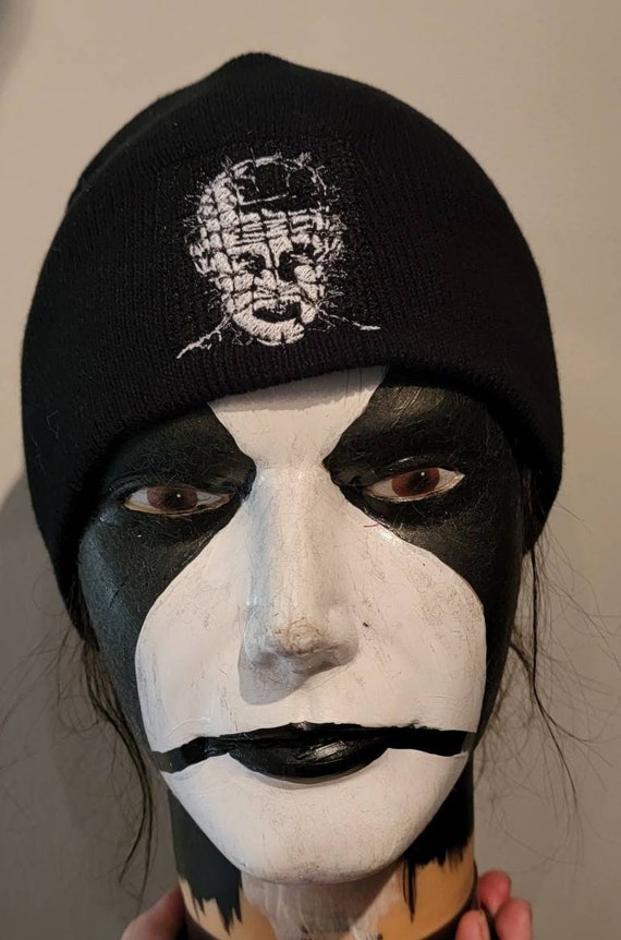 Pinhead Hellraiser Inspired Embroidered Beanie Etsy