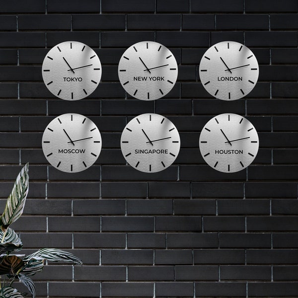 Wall Clock Zone Etsy