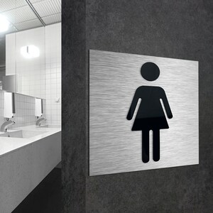 Womens Restroom Sign - Woman Bathroom Signs - Female Bathrooms Signage ...