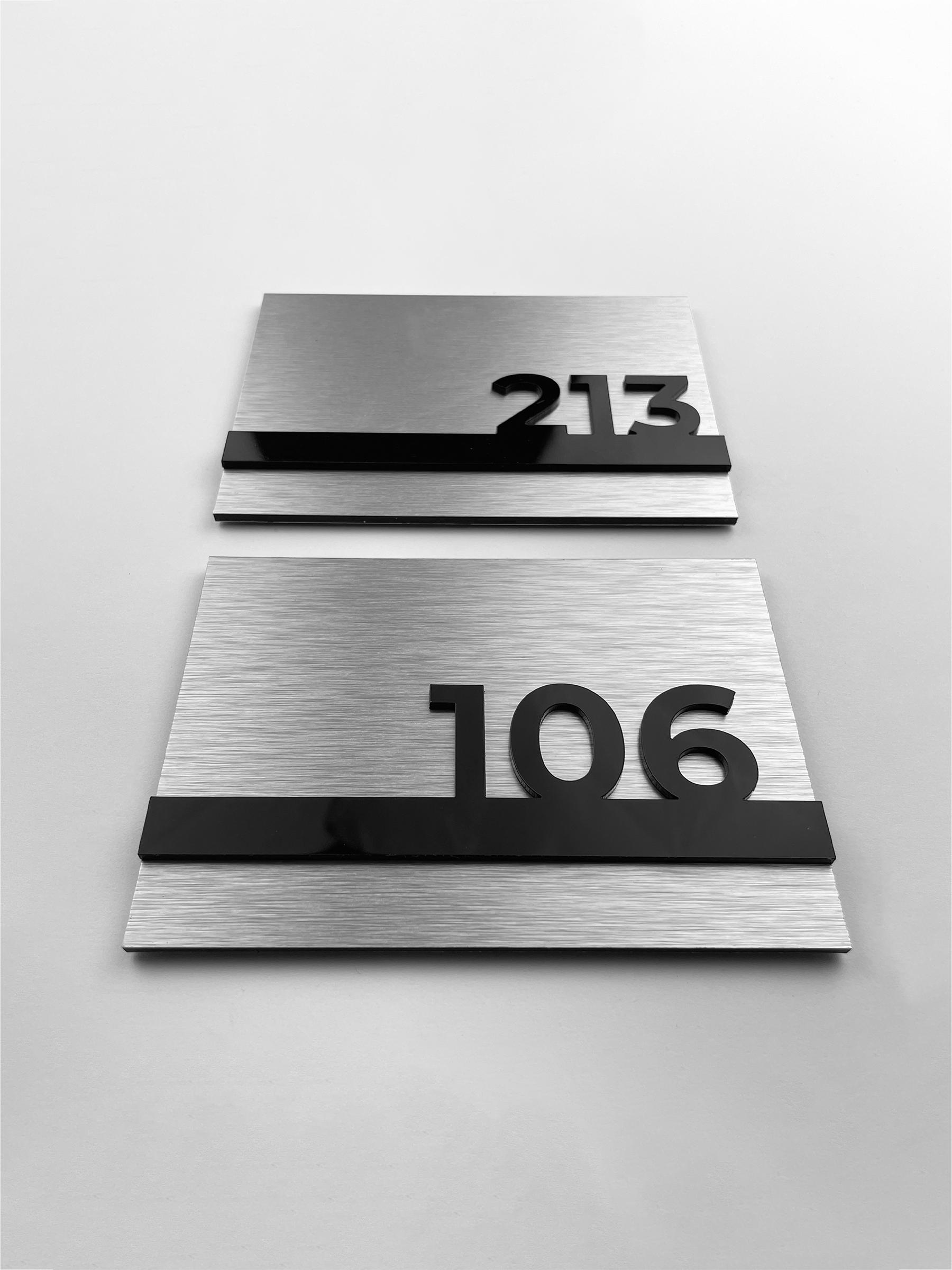 Room Number Lettering Modern Room Number Sign - Suite Door Signage - Hotel Room Signs - Etsy