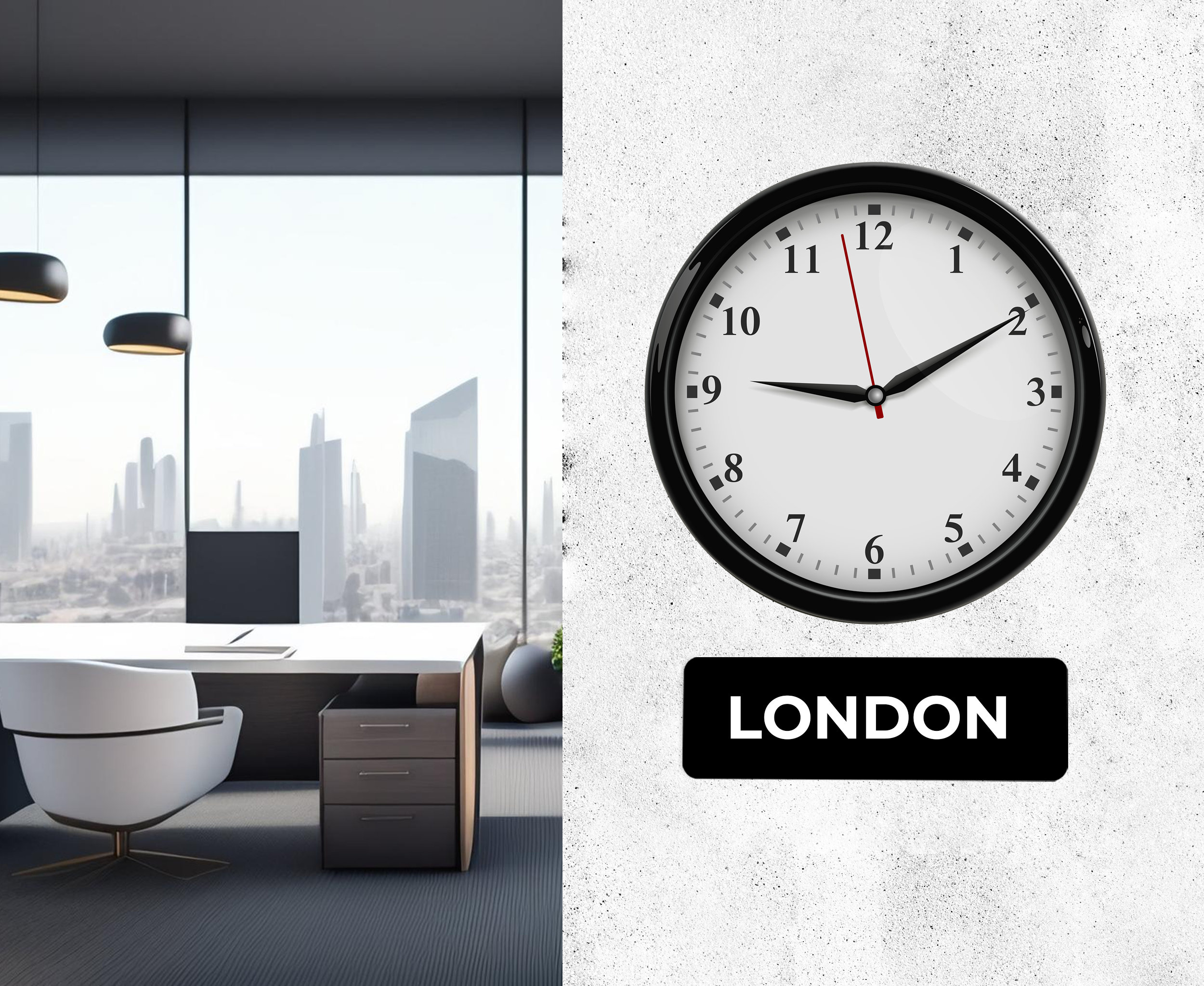 World Clock Sign - Time Zone Custom Wall Signs - Customized Door ...