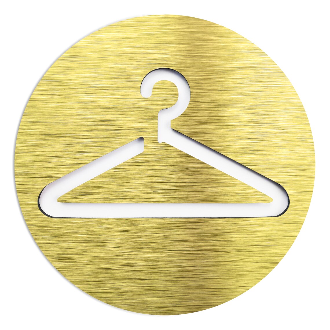 Wardrobe Door Sign Cloakroom Wall Decal Metal Coat Check Etsy